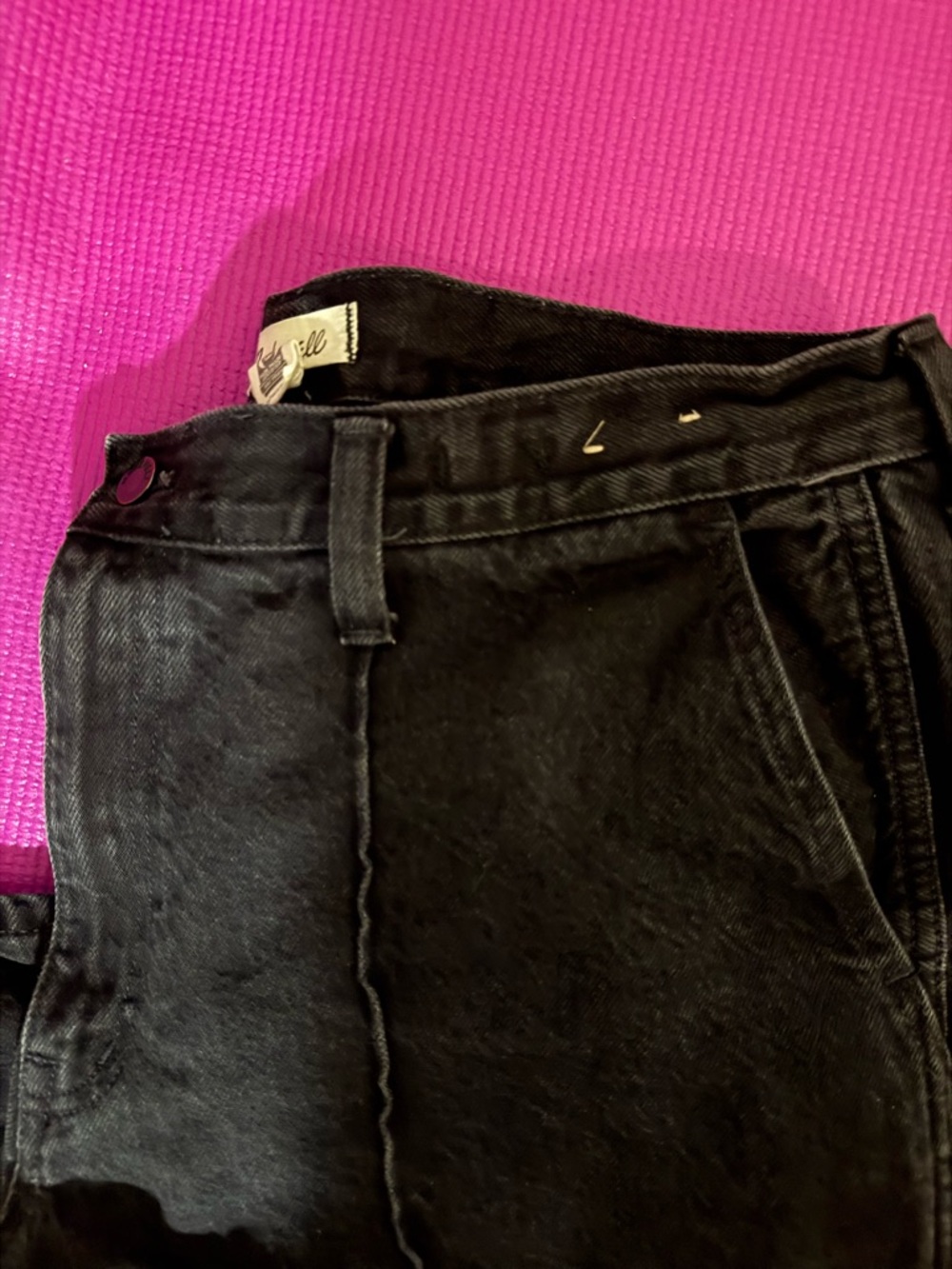 Madewell Black Wide Leg Jeans